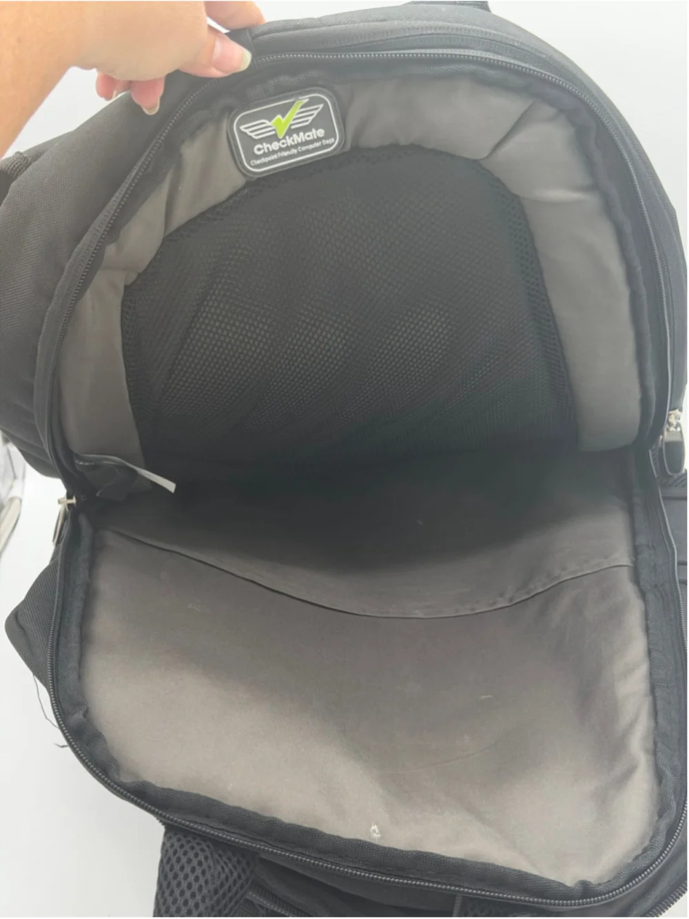 Apple Logo Black Backpack Large